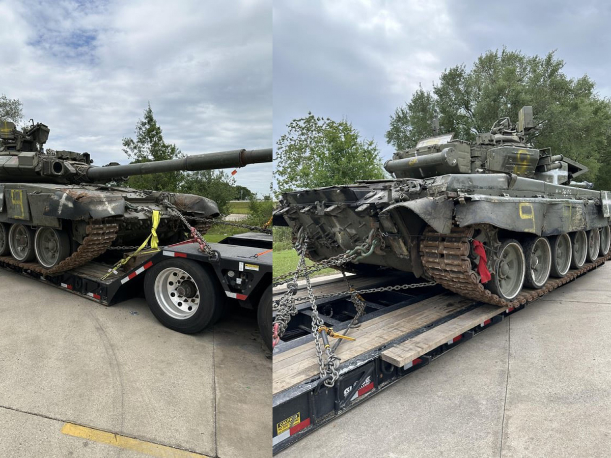 в США заметили захваченный ВСУ российский танк Т-90