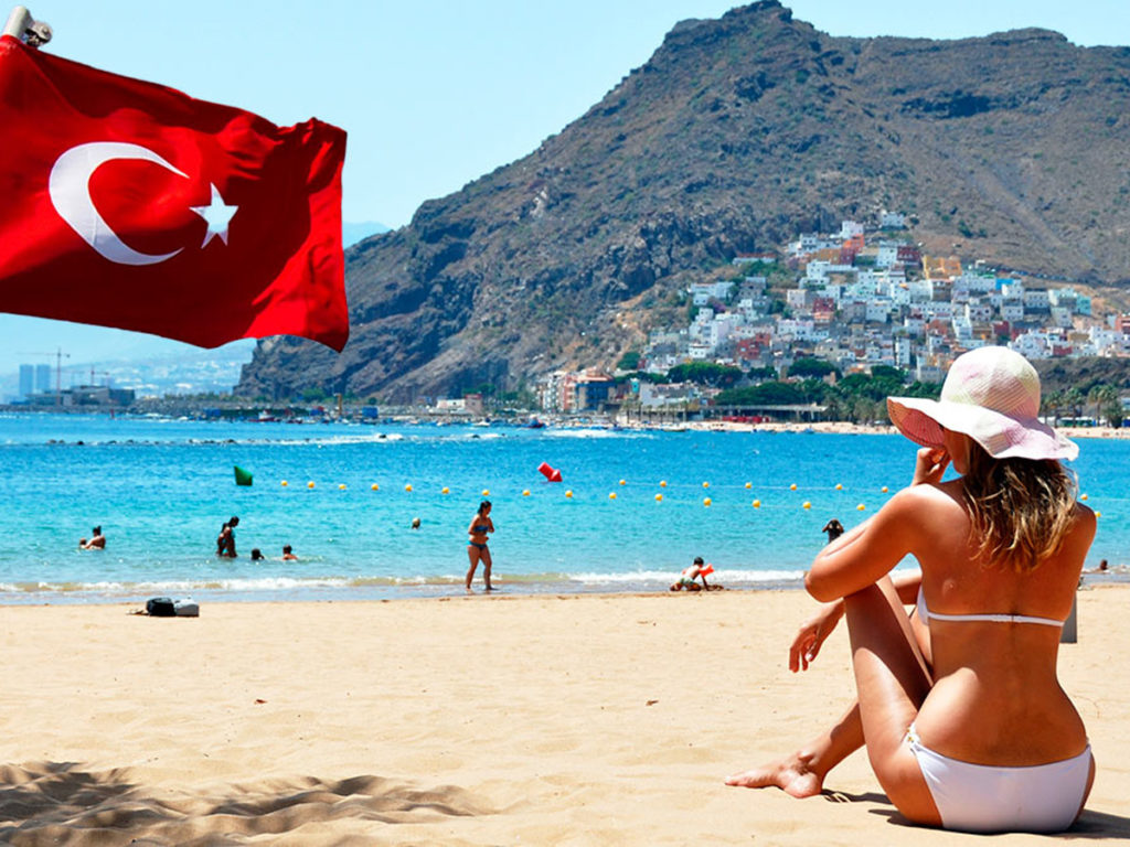 Веб-камера с видом на пляж Олюдениз в Турции