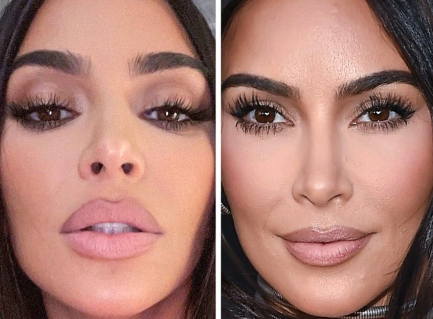 Лица знаменитостей крупным планом без ретуши