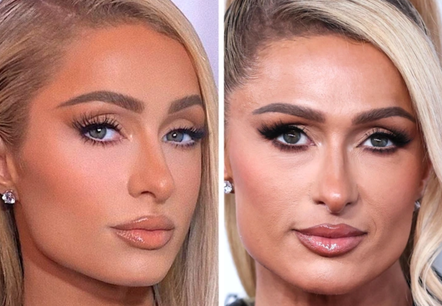 Лица знаменитостей крупным планом без ретуши