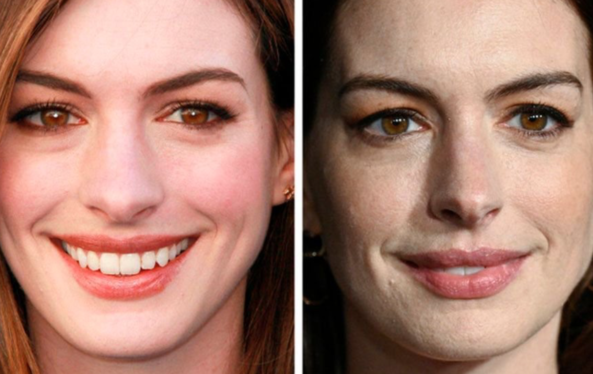 Лица знаменитостей крупным планом без ретуши