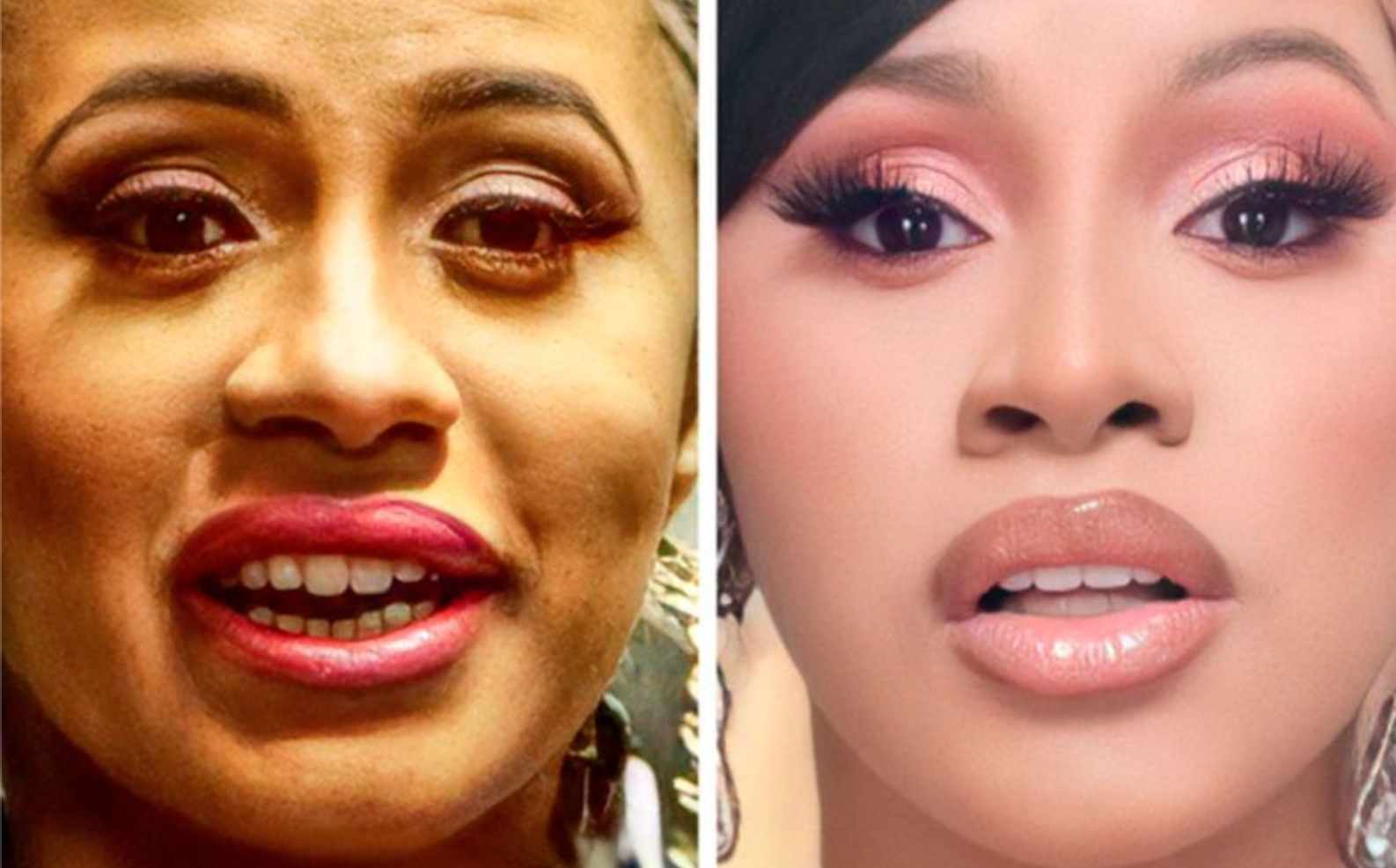 Лица знаменитостей крупным планом без ретуши