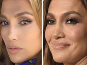 Лица знаменитостей крупным планом без ретуши