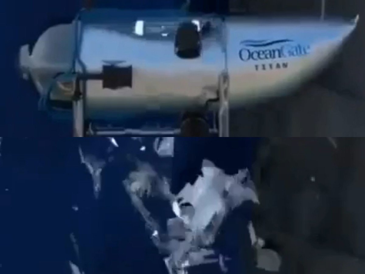 Доли секунды: опубликовано видео возможного взрыва батискафа у «Титаника»
