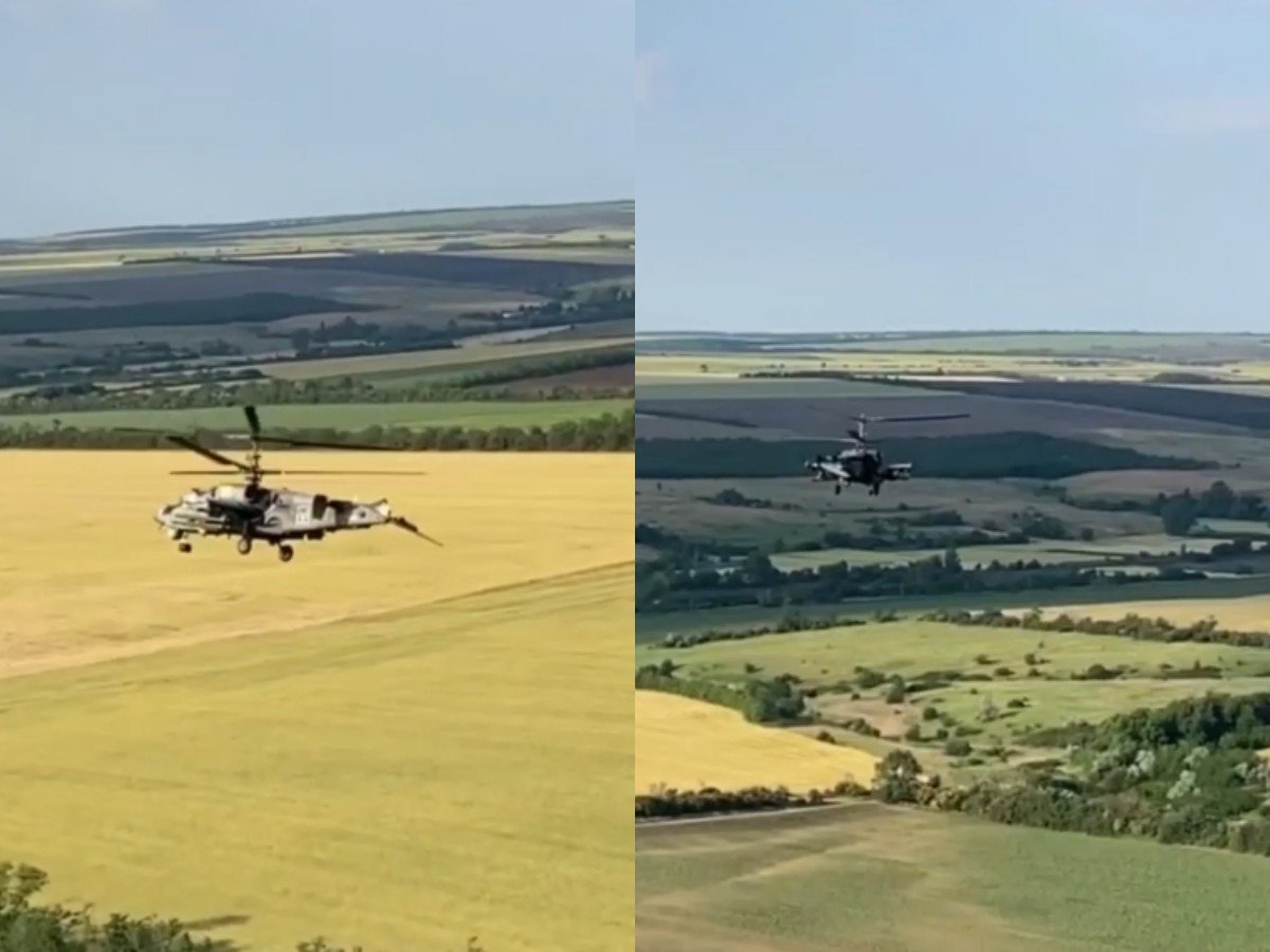 Вертолет Ка-52 ВС РФ без хвоста вернулся на базу: опубликовано видео