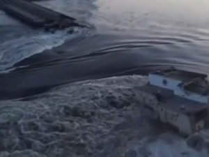 Затопление Каховской ГЭС