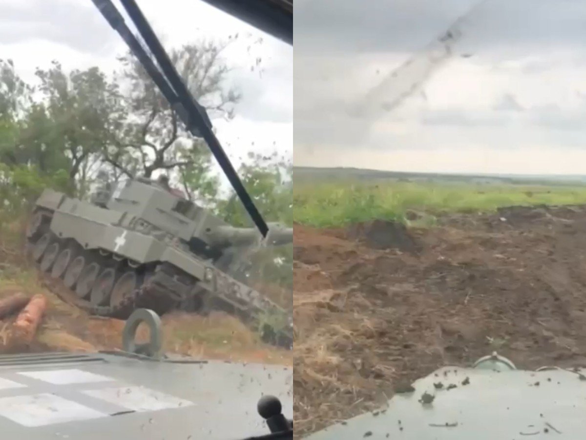 «ВСУшники сбежали»: уничтоженный на Украине танк Leopard 2A4 сняли на видео