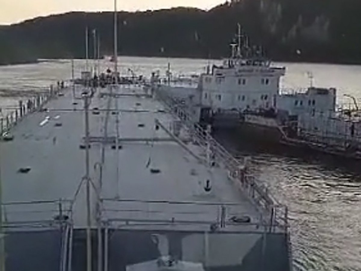 В Иркутской области столкнулись два танкера
