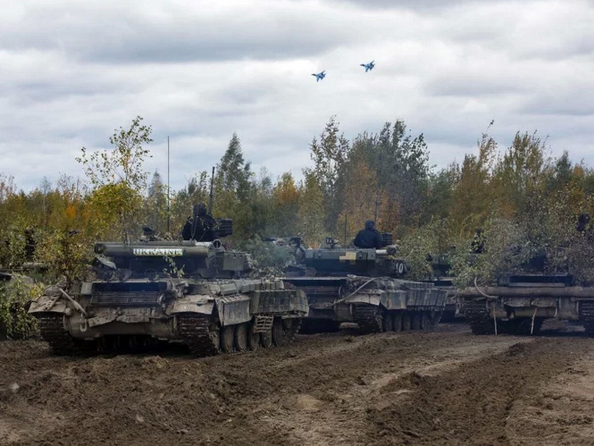 Наступление танков ВСУ в Запорожье