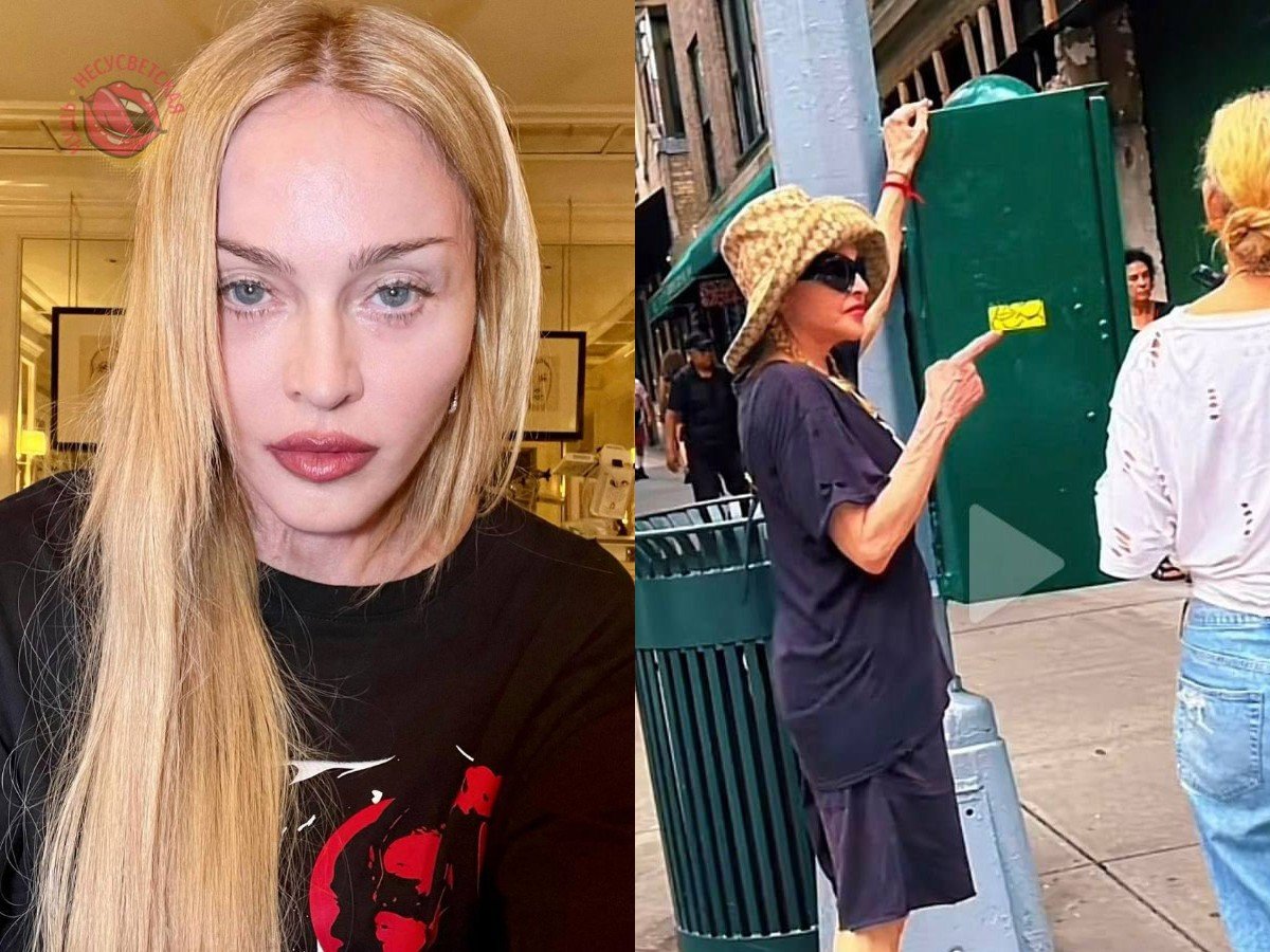 Истощенная после болезни Мадонна вышла на улицу и попала на фото