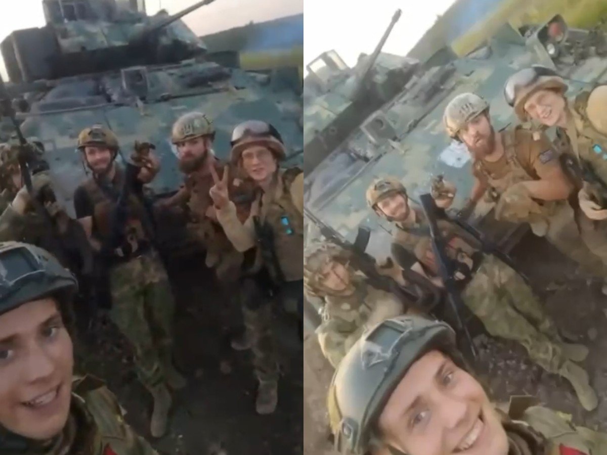 «Передаем привет пану Зеленскому»: российские бойцы захватили у ВСУ БМП Bradley