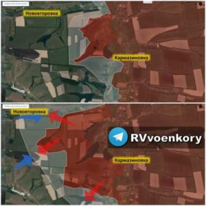 Карта боевых действий в Харьковской области