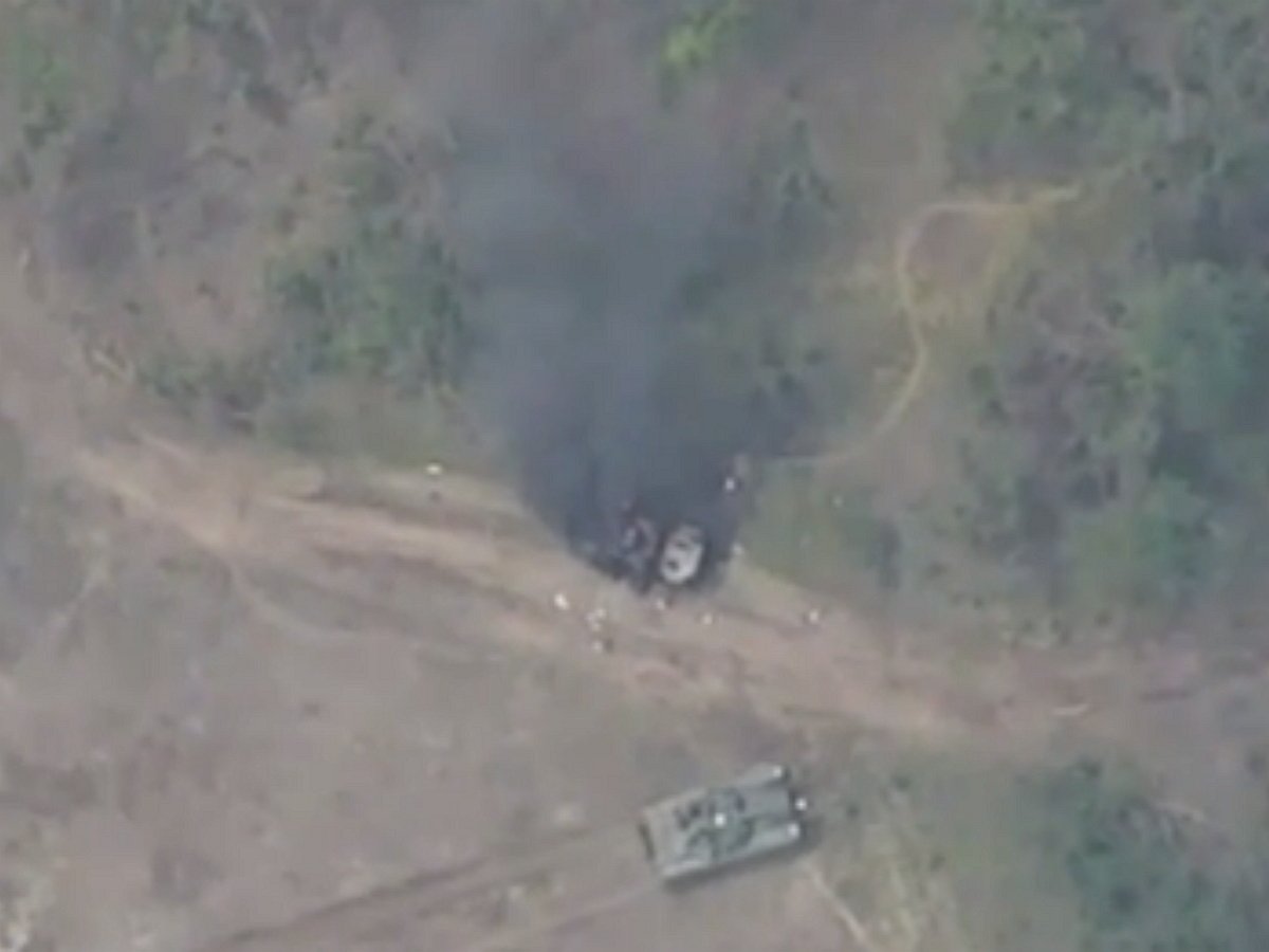 «Новая реальность»: видео битвы дронов-камикадзе РФ и роты танков ВСУ появилось в Сети