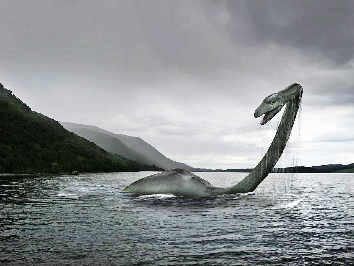 Лох-Несское чудовище попало на кадры, снятые с дрона