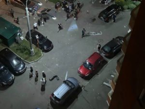 Взрыв беспилотника Москва