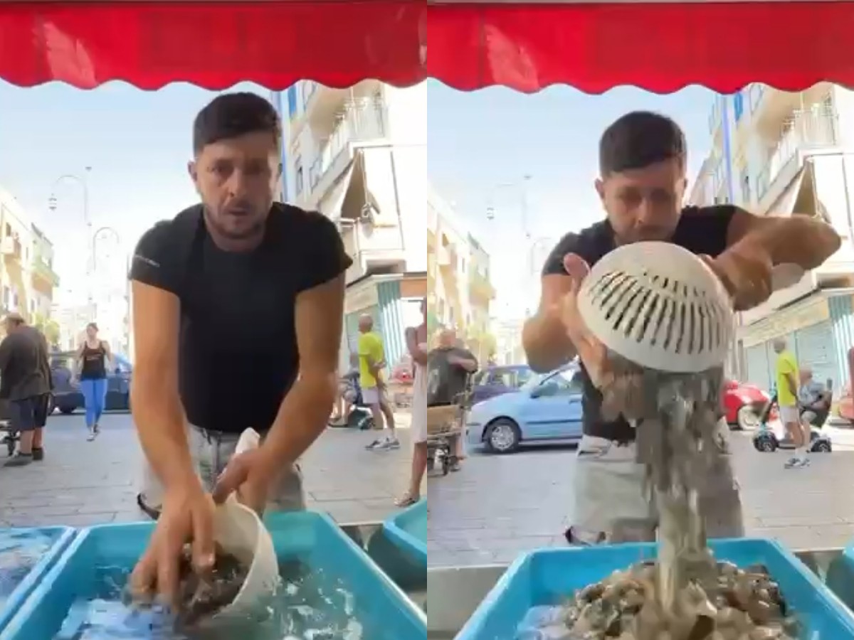 «Одно лицо»: двойника Зеленского нашли на рыбном рынке в Италии