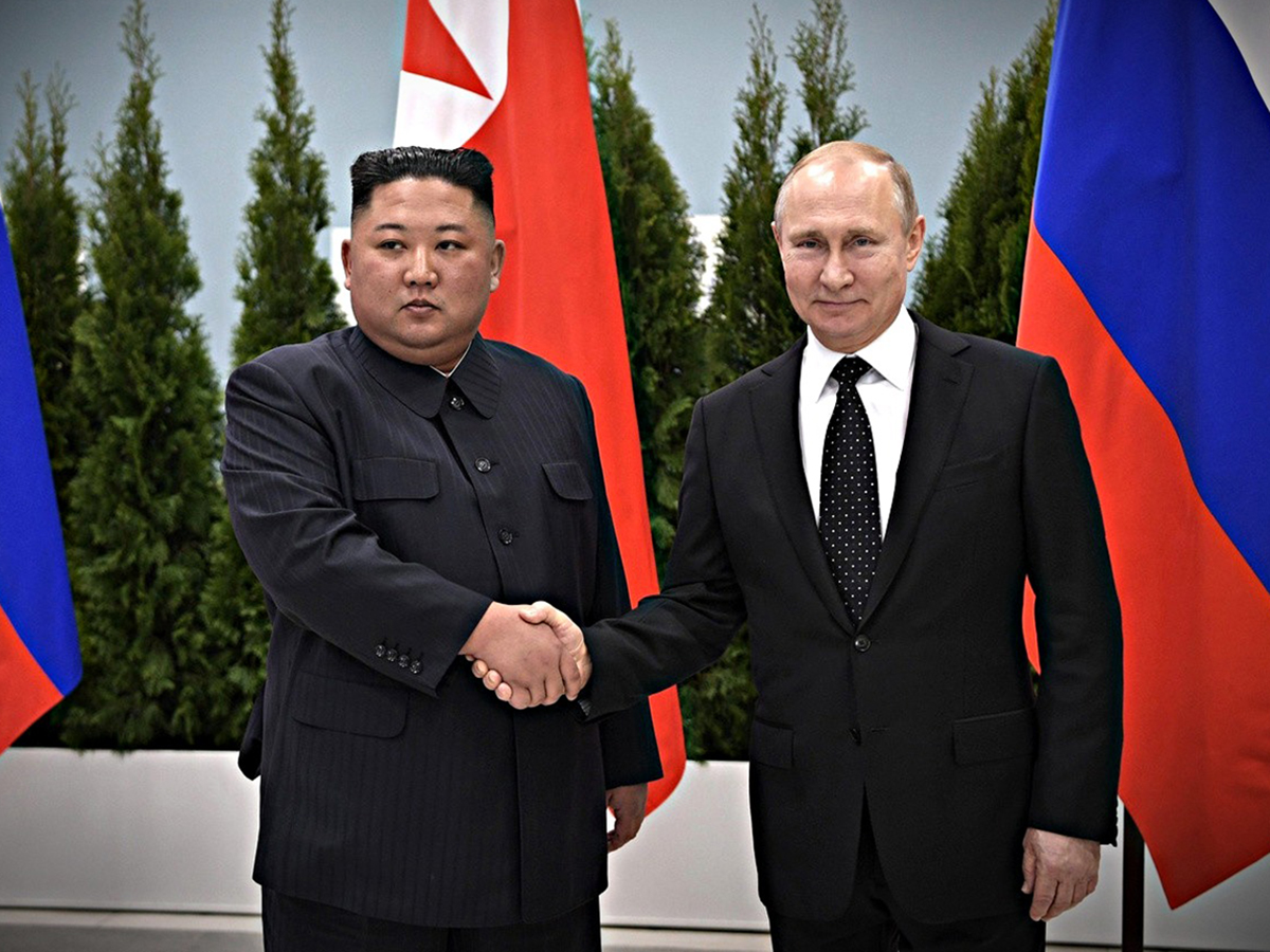 Путин Ким Чен Ын