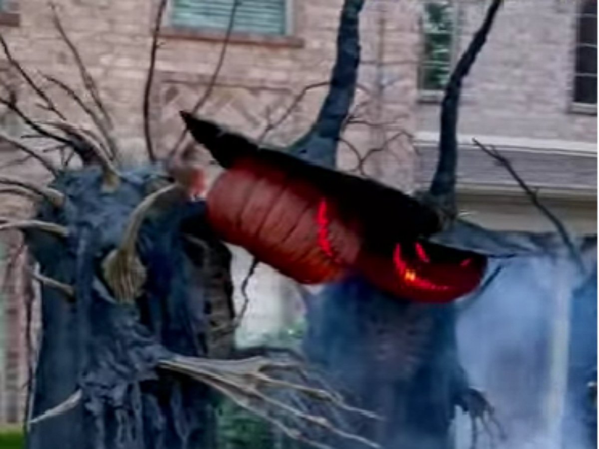 Тыкенные ведьмы варят зелье на Хеллоуин