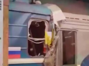 Столкнулись два поезда