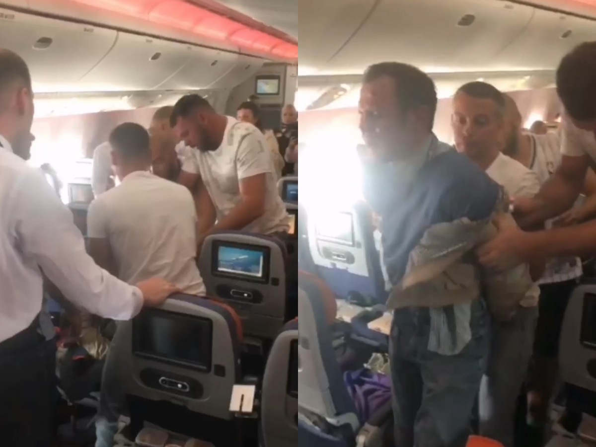 Пассажир на борту рейса «Аэрофлота» истыкал вилкой соседа, мешающего ему есть