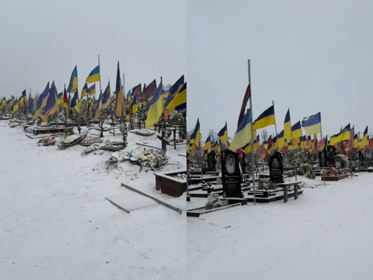 «Бесконечное» кладбище бойцов ВСУ в Харькове ужаснуло украинку