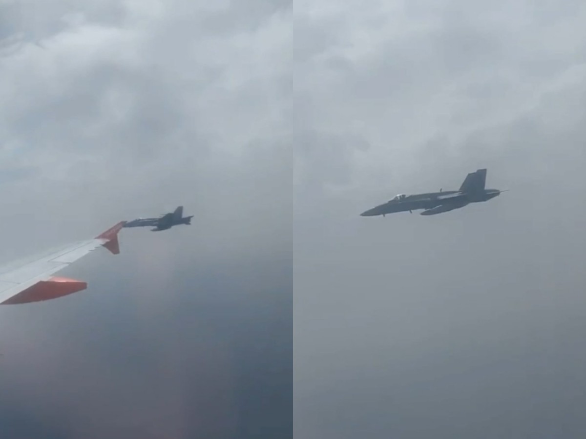 Испания подняла в воздух истребитель из-за шутки о бомбе в самолете: опубликовано видео
