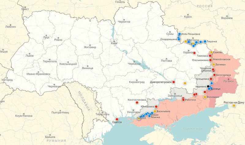 Карта Украина