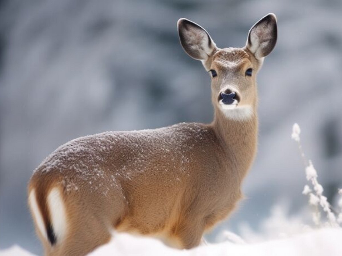 Косуля дала отпор наглецу