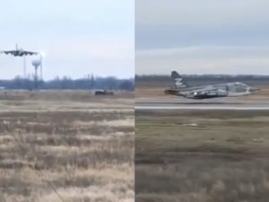 Видео с посадкой штурмовика Су-25, который подбили ВСУ, расходится по Сети