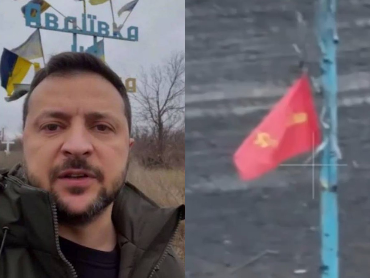 «Дали оплеуху Зеленскому»: ВС РФ подняли знамя Победы на въезде в Авдеевку