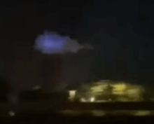 Ночное облако «инопланетного» голубого цвета смутило очевидцев