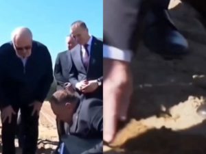 «Где министр? Ищи зерно!»: Лукашенко заставил министра голыми руками рыть землю