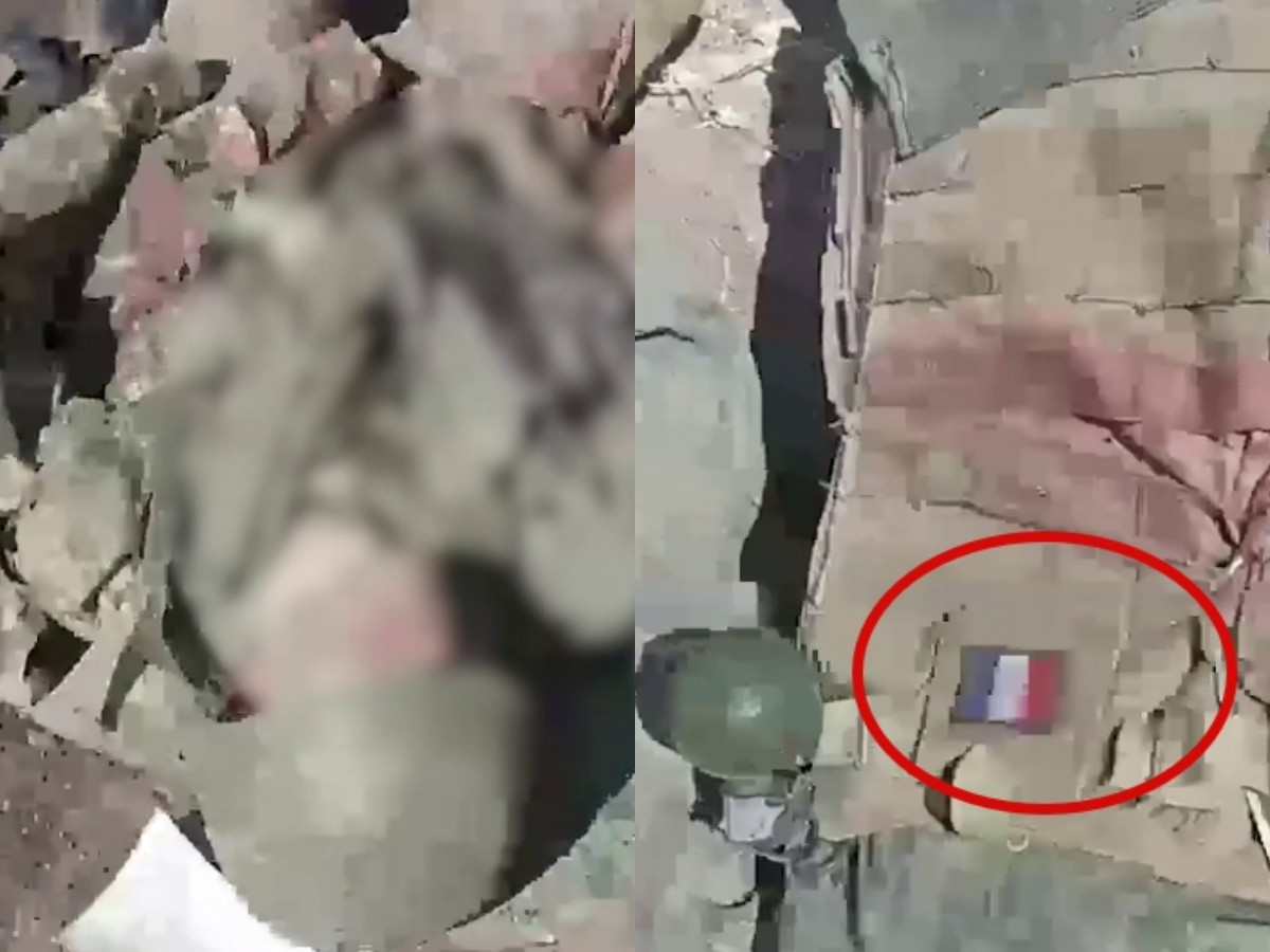 Видео с телами наемников с французскими флагами на Украине разошлось по Сети (ВИДЕО)1