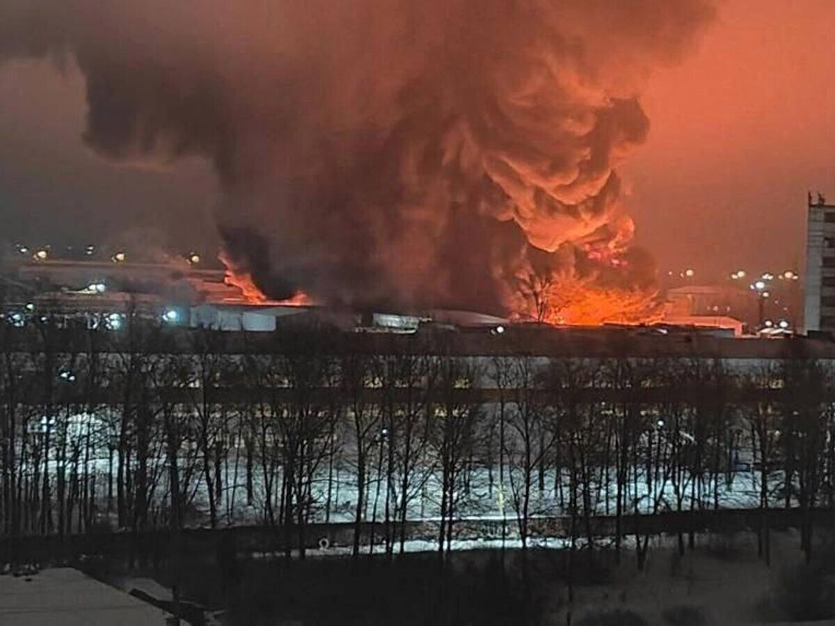 Пожар в Гатчине