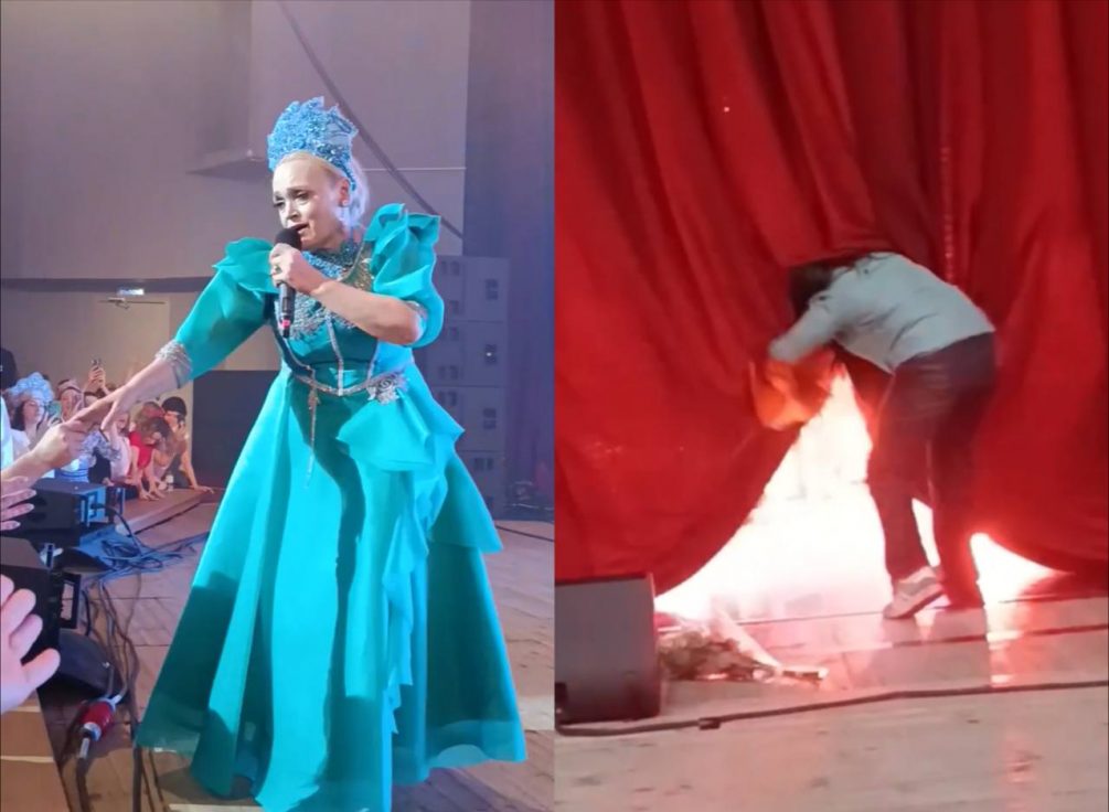 Фанатка напала на Надежду Кадышеву после концерта в Иваново (ВИДЕО)