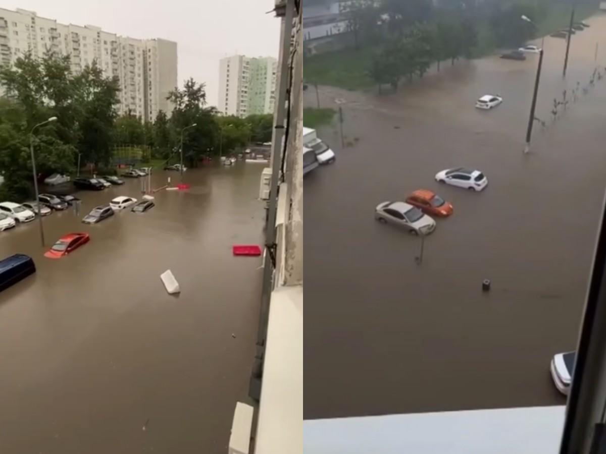 Мощный ливень затопил Москву: под водой дороги и метро
