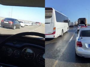 «Растянулась на 22 км»: пробка на Крымском мосту побила рекорды