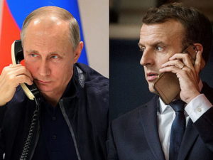 Путин и Макрон поговорили по телефону