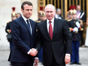 Путин Макрон
