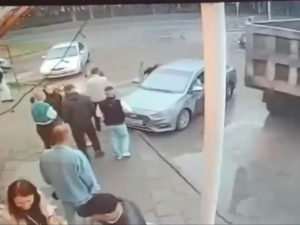 На самосвале