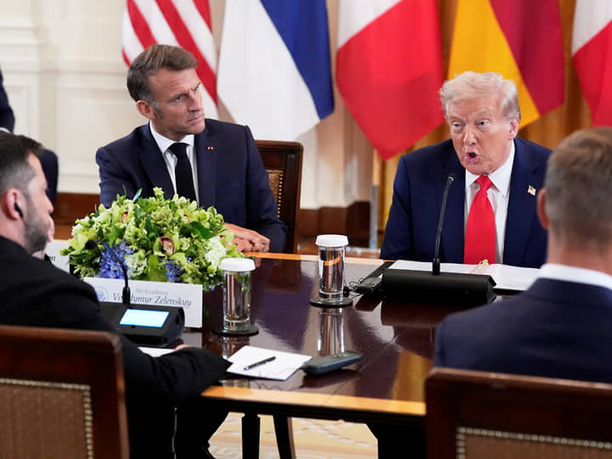 Трамп и Макрон