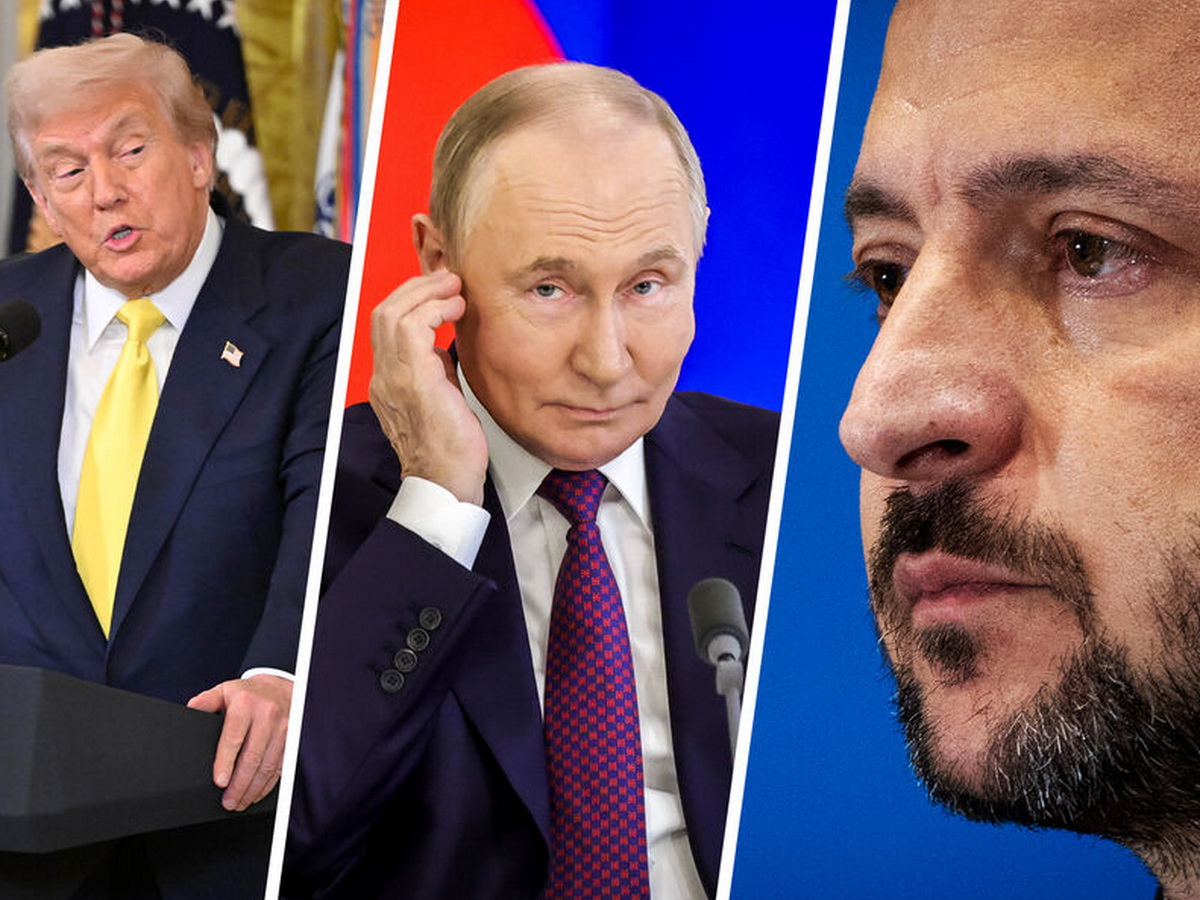Трамп, Путин и Зеленский