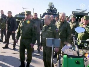 Путин на учениях