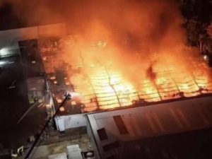 Суидон горит крупнейший завод дронов