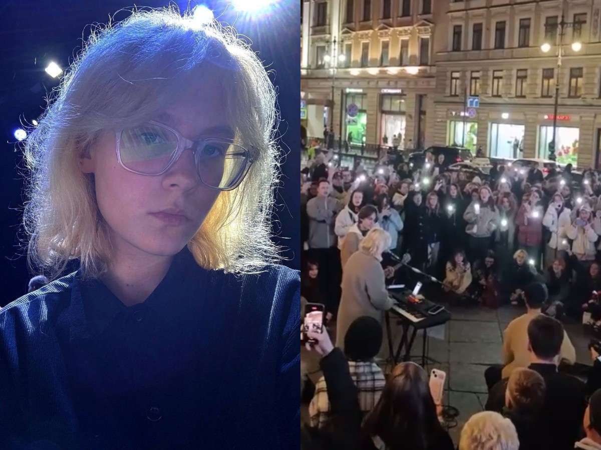 В Петербурге задержали уличную певицу Наоко, исполнявшую хиты иноагентов