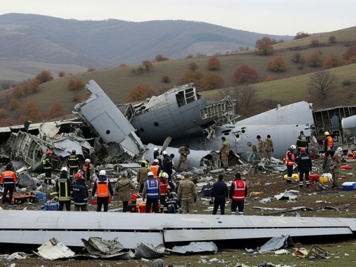 У границ Грузии разбился турецкий военный самолет C-130 «Геркулес»