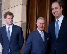Карл III принцы Гарри и Уильям
