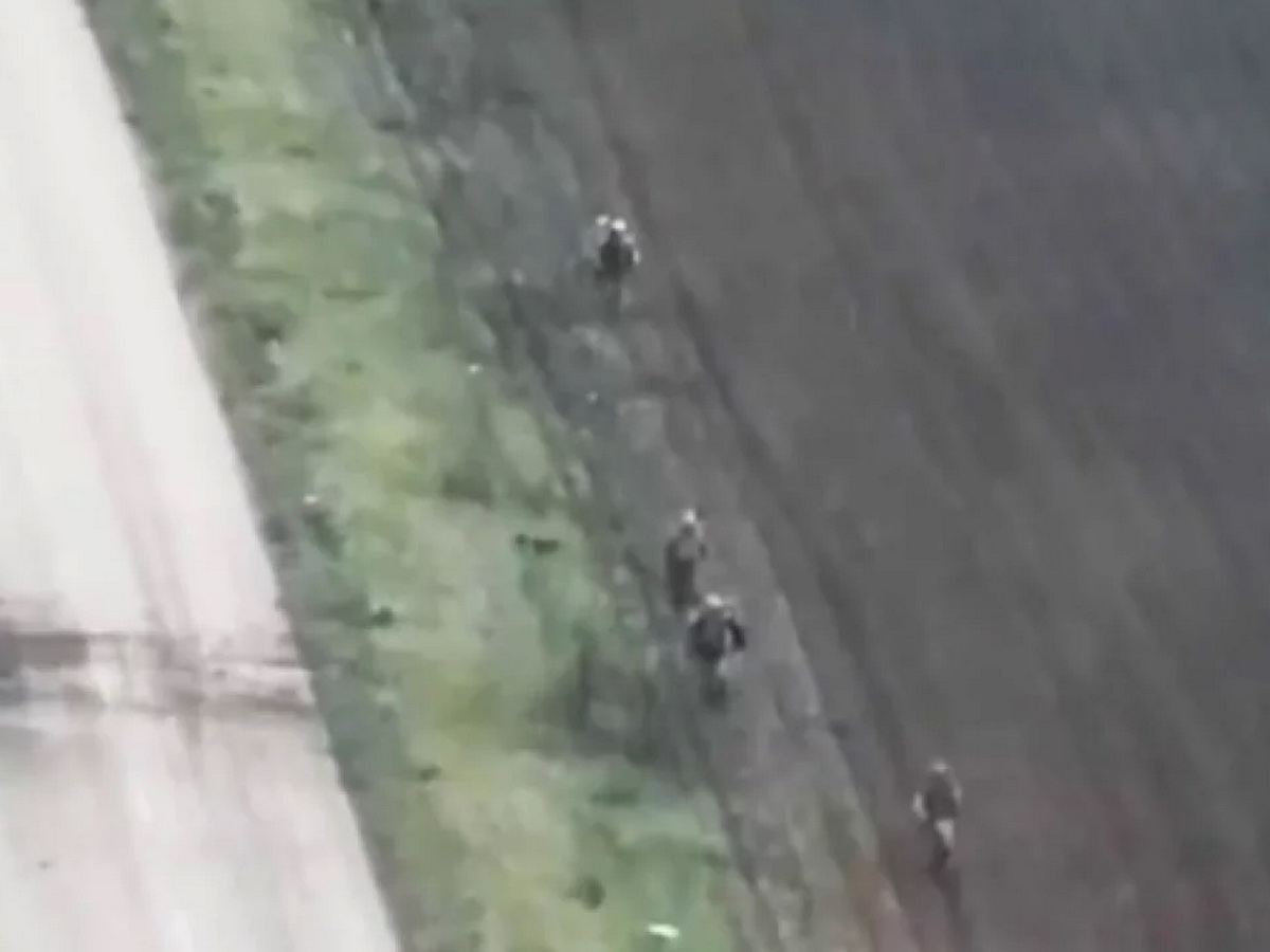 Бегство боевиков ВСУ