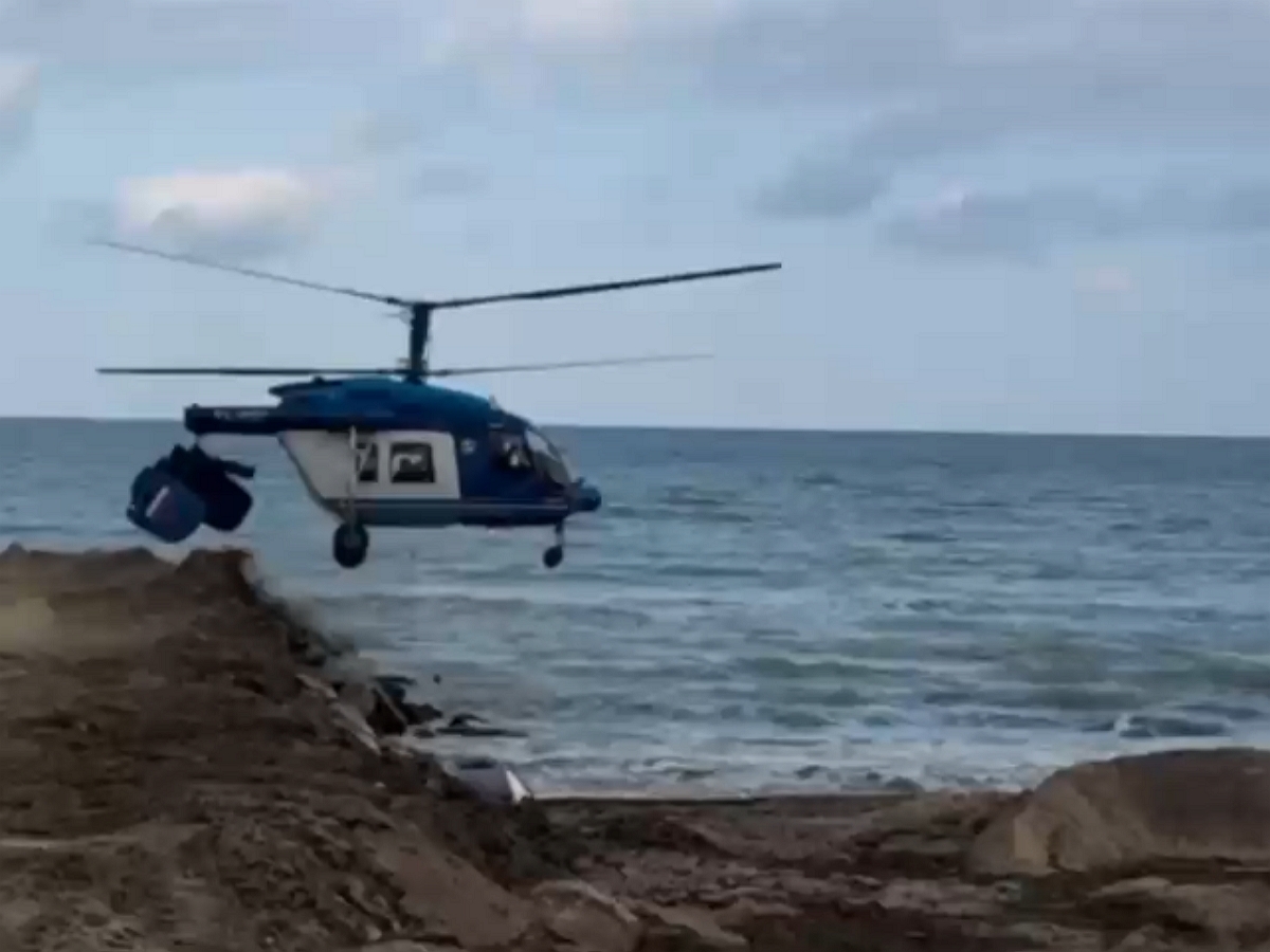 Потерял хвост в полете: опубликовано видео момента крушения вертолета Ка-226 в Дагестане 