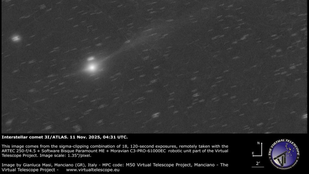Учёные раскрыли главную тайну 3I/ATLAS: почему не распавшийся возле Солнца «инопланетный корабль» начал испускать лучи